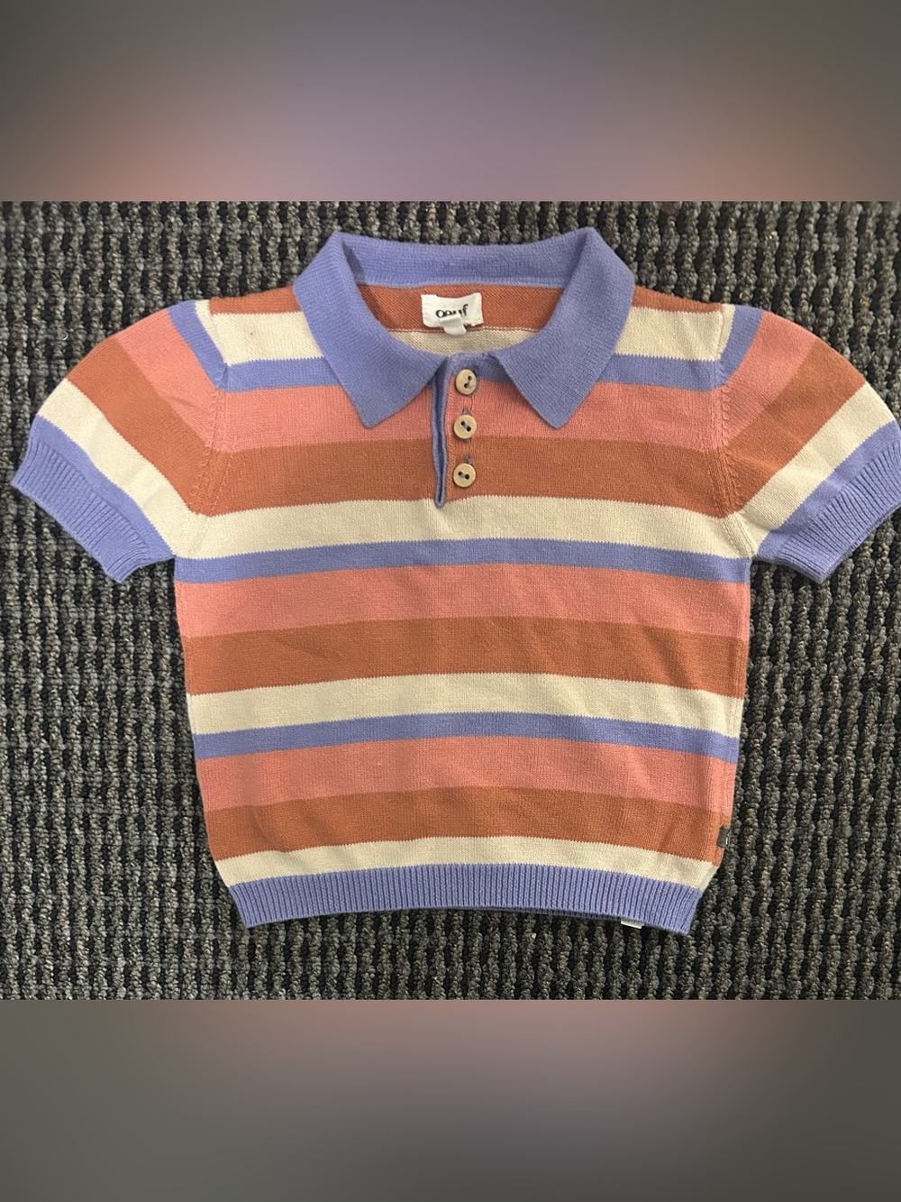 Oeuf Pastel Striped Polo